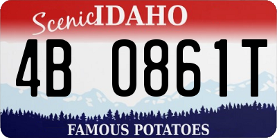 ID license plate 4B0861T