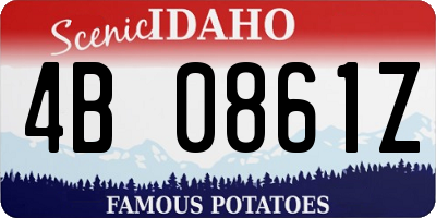 ID license plate 4B0861Z