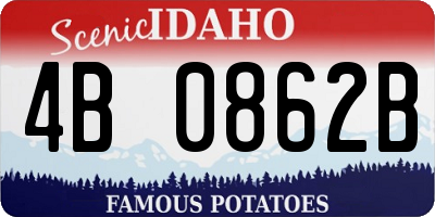 ID license plate 4B0862B