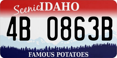 ID license plate 4B0863B
