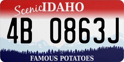 ID license plate 4B0863J