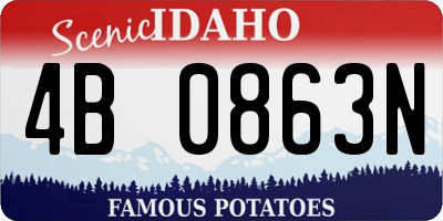ID license plate 4B0863N