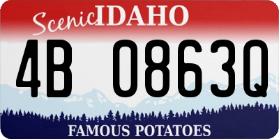 ID license plate 4B0863Q