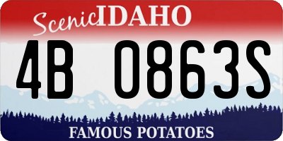 ID license plate 4B0863S