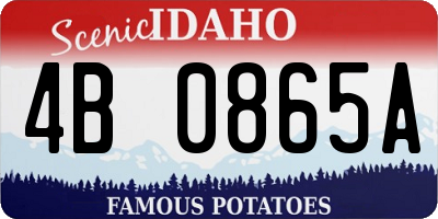 ID license plate 4B0865A