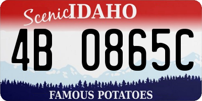 ID license plate 4B0865C