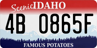 ID license plate 4B0865F