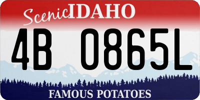 ID license plate 4B0865L