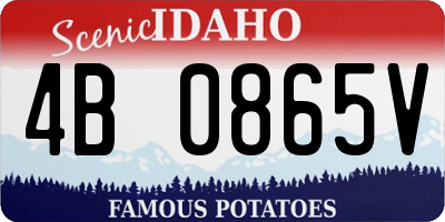 ID license plate 4B0865V