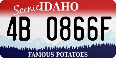 ID license plate 4B0866F