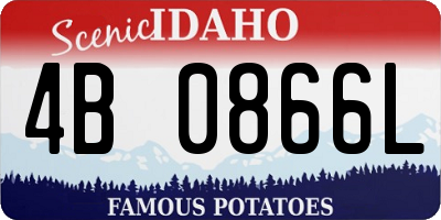 ID license plate 4B0866L