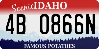 ID license plate 4B0866N