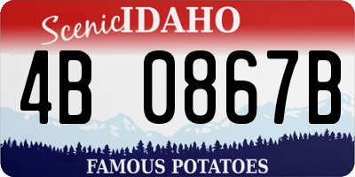 ID license plate 4B0867B