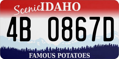 ID license plate 4B0867D