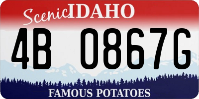 ID license plate 4B0867G
