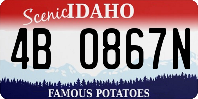 ID license plate 4B0867N