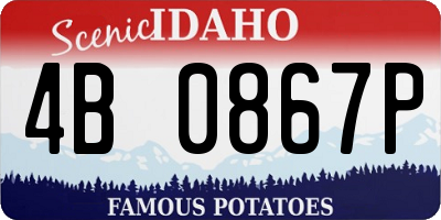 ID license plate 4B0867P
