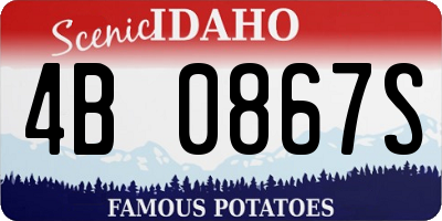 ID license plate 4B0867S