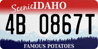 ID license plate 4B0867T