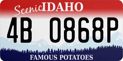 ID license plate 4B0868P
