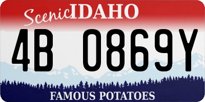 ID license plate 4B0869Y
