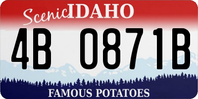 ID license plate 4B0871B