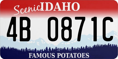 ID license plate 4B0871C