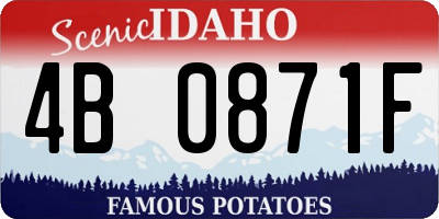 ID license plate 4B0871F