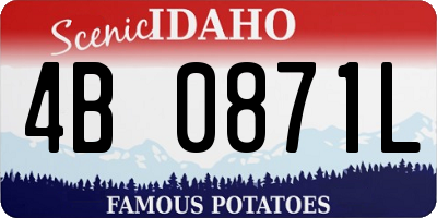 ID license plate 4B0871L