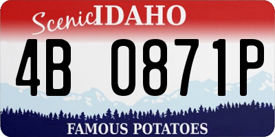 ID license plate 4B0871P