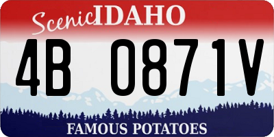 ID license plate 4B0871V