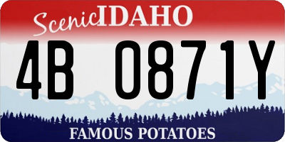 ID license plate 4B0871Y