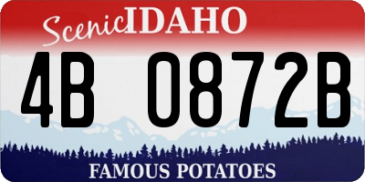 ID license plate 4B0872B