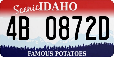 ID license plate 4B0872D