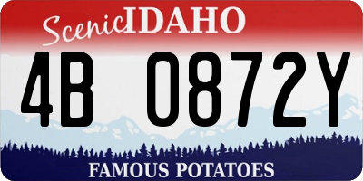 ID license plate 4B0872Y
