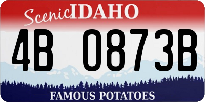 ID license plate 4B0873B