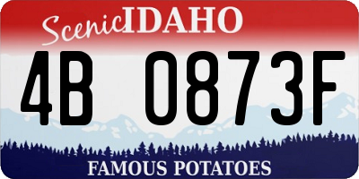 ID license plate 4B0873F