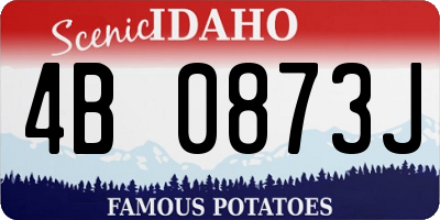 ID license plate 4B0873J