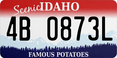 ID license plate 4B0873L
