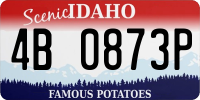 ID license plate 4B0873P