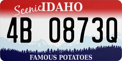 ID license plate 4B0873Q