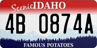 ID license plate 4B0874A