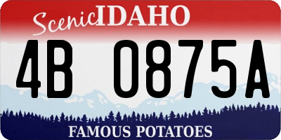 ID license plate 4B0875A