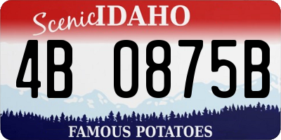 ID license plate 4B0875B