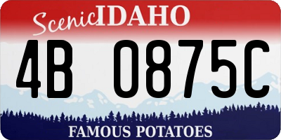 ID license plate 4B0875C
