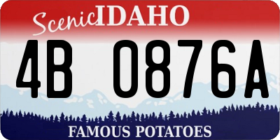 ID license plate 4B0876A