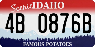 ID license plate 4B0876B