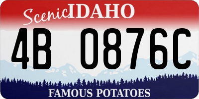 ID license plate 4B0876C