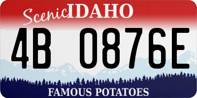 ID license plate 4B0876E