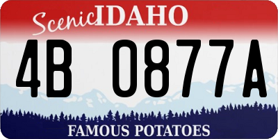 ID license plate 4B0877A